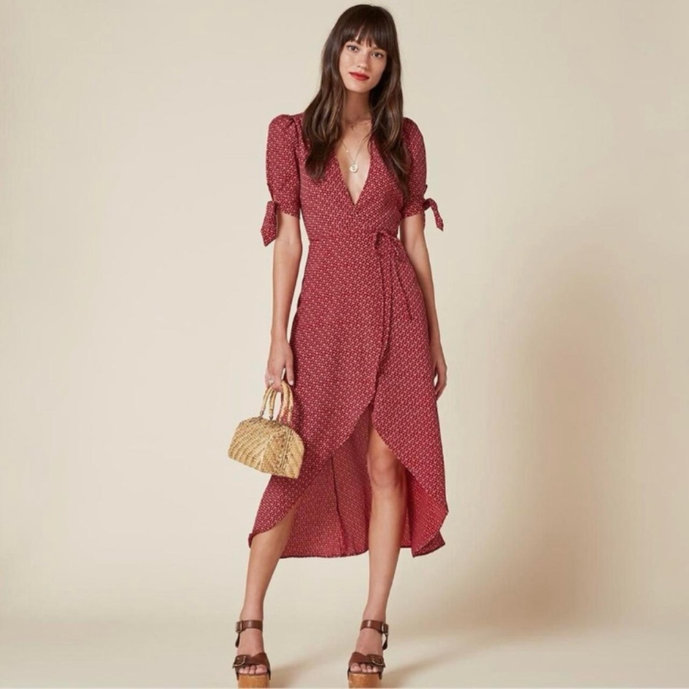 Reformation Royce Wrap Dress